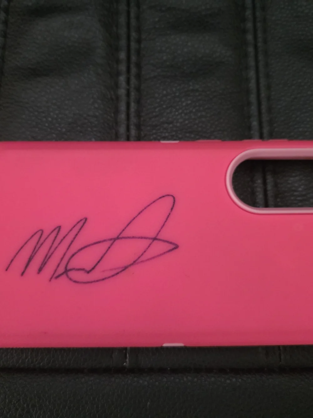 Malcom Todd Autographed Pink Protective Phone Case